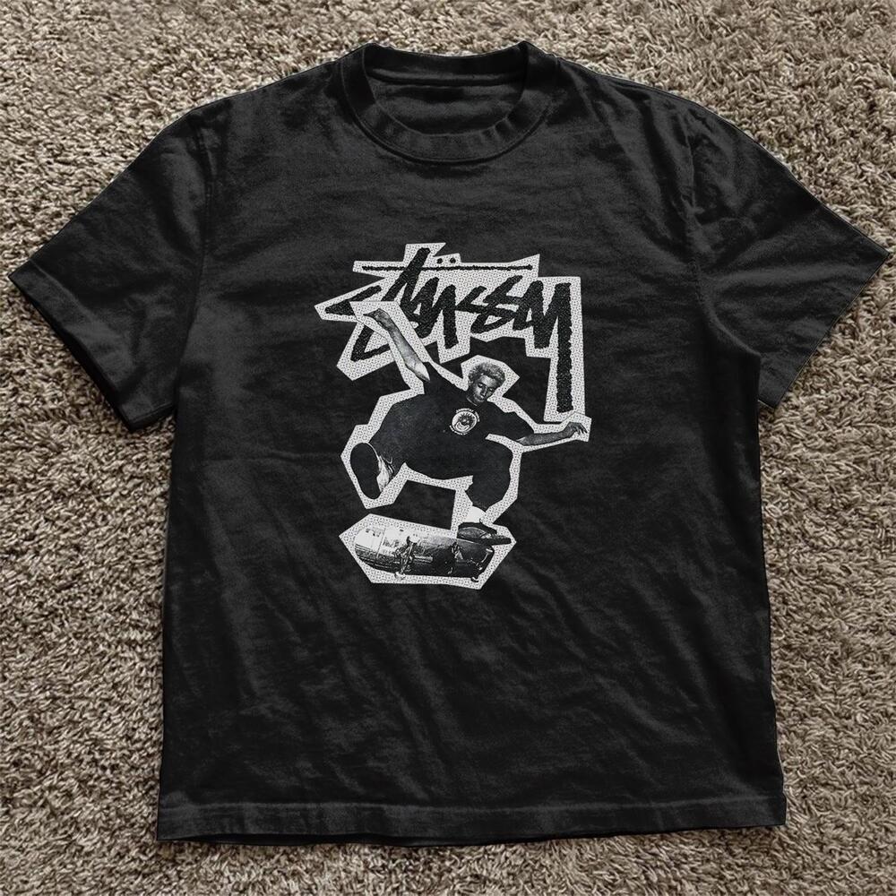 Black Stussy Skate Tee
